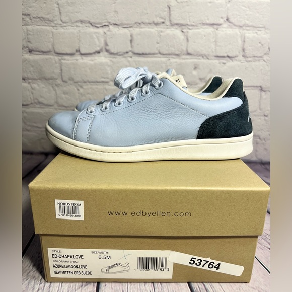 Ellen Degeneres ED Chapa Love Shoes Blue Leather Lace Up Sneakers Women
Size 6.5 - Picture 8 of 16